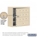 Salsbury Cell Phone Storage Locker - with Front Access Panel - 4 Door High Unit (8 Inch Deep Compartments) - 12 A Doors (11 usable) and 2 B Doors - Sandstone - Surface Mounted - Master Keyed Locks